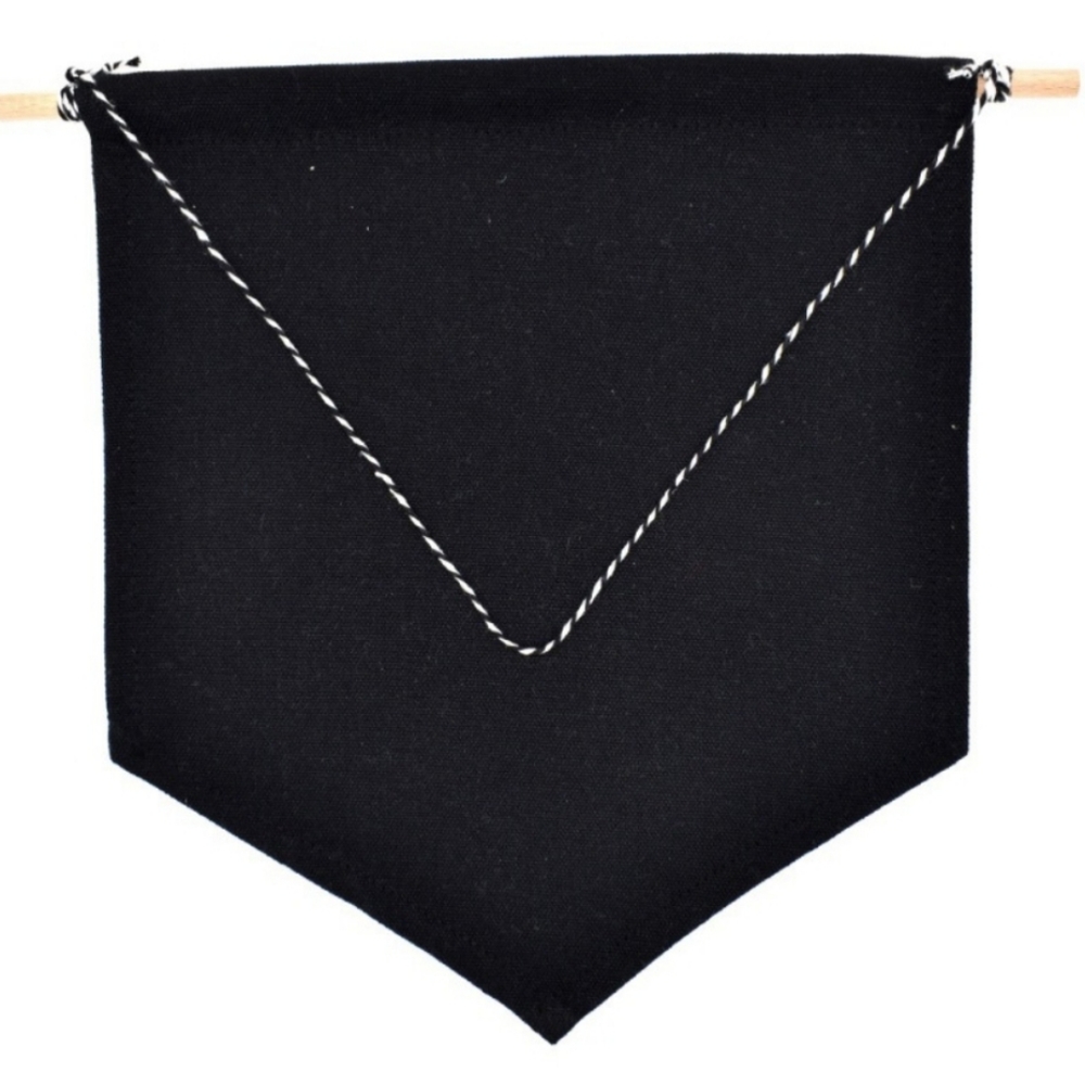 Blank Cotton Hanging Pennant Banner ✴ - Picture 7 of 8